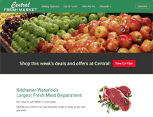 Tablet Screenshot of centralfreshmarket.com